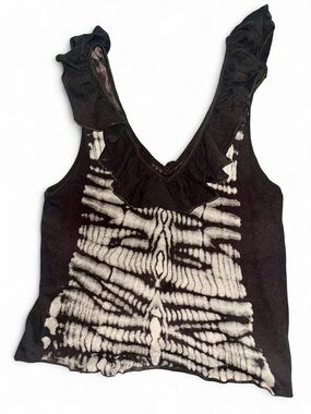 Tie-Dye Ruffle Top